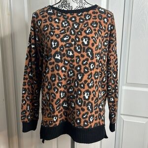 Simply Southern Brown Black Long Sleeve Top S